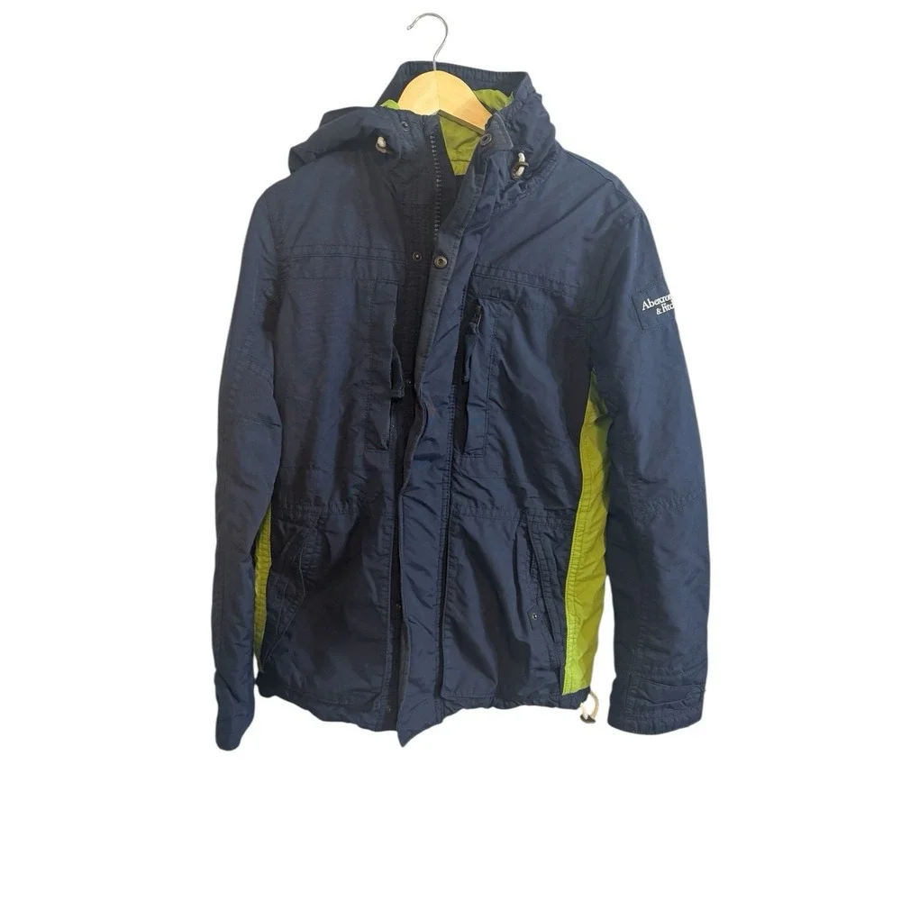 Vintage‎ 🔥Abercrombie & Fitch Y2K Gorpcore Tech  Fish Hawk Cliff Jacket Small - Picture 2 of 4